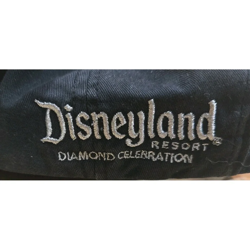 Disneyland Parks Resort 60th Diamond Celebration Unisex Black Adjustable Cap Hat